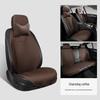 Four Seasons Suede Car Seat Cushion: Universal, Breathable, Slim Waist Design for All Seasons.