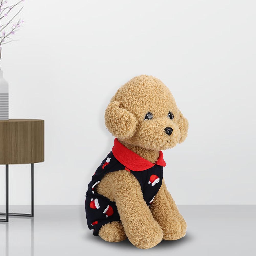 Winter Soft Warm Xmas Cute Dog Clothes Dress for Small Pet Dogs Puppy Jacket Clothing OutfitXL