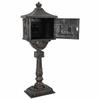 Standing Letter Box Bronze 42.5 X 29.5 X 117 Cm Cast Aluminum