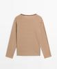 Masimodutti Long Sleeve Striped Cotton T-Shirt