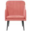 351457 vidaXL Fauteuil Rose 63x76x80 cm Velours