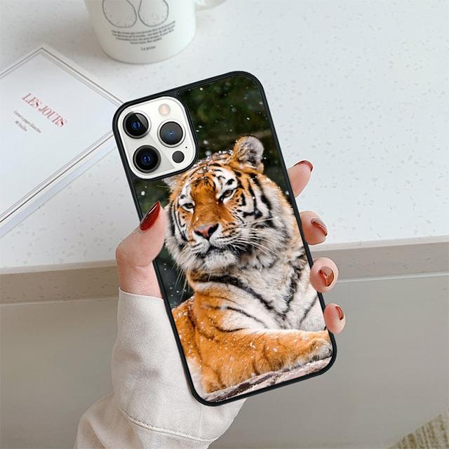 Tiger Phone Case For iPhone 17 Air 13 12 14 15 16 Cover For Apple iPhone 17 Air 14 15 16 Pro Max 6S Plus Coque