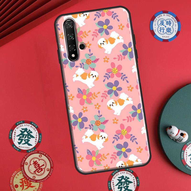 Cartoon Shih Tzu Dog For Huawei P20 P30 P40 Lite P60 Pro Nova 12i 11i 8i 12s 9 10 SE Y90 Y60 Y70 Y72 Y61 Y91 Case