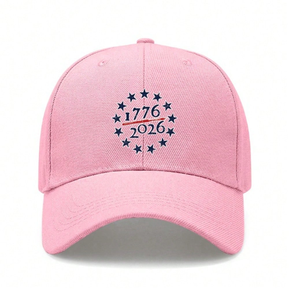 [Patriotic Baseball Cap] 2026 USA Patriotic Print Polyester Adjustable Breathable Curved Brim Cap For July 4Th Independence Day Memorial Day