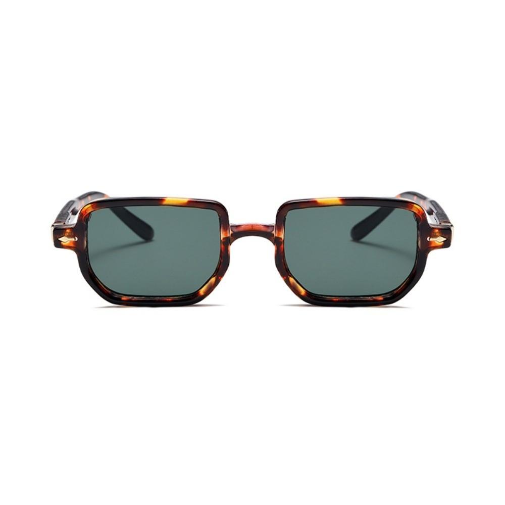 Punk Square Frame Glasses Small Frame UV400 Eyewear Retro Sun Glasses  Business