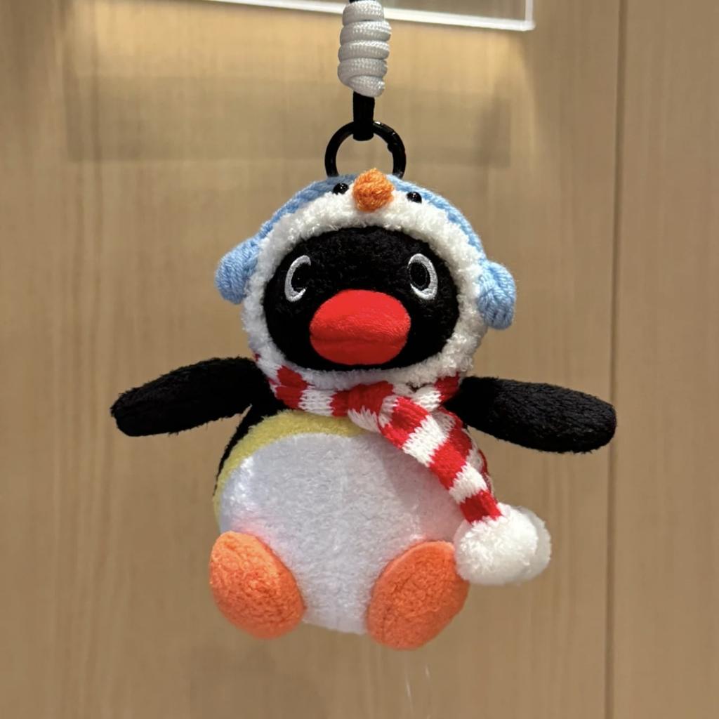Pingu Penguin Plush Keychain Cute Doll Backpack Pendant Creative Animal Toy Bag Accessories Kawaii Anime Figure Girls Christmas
