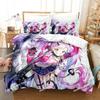 ZENONZARD Bedding Set Printed Duvet Cover Pillowcase Single Double Style Queen King Size Sets Anime Bed Sheet Set