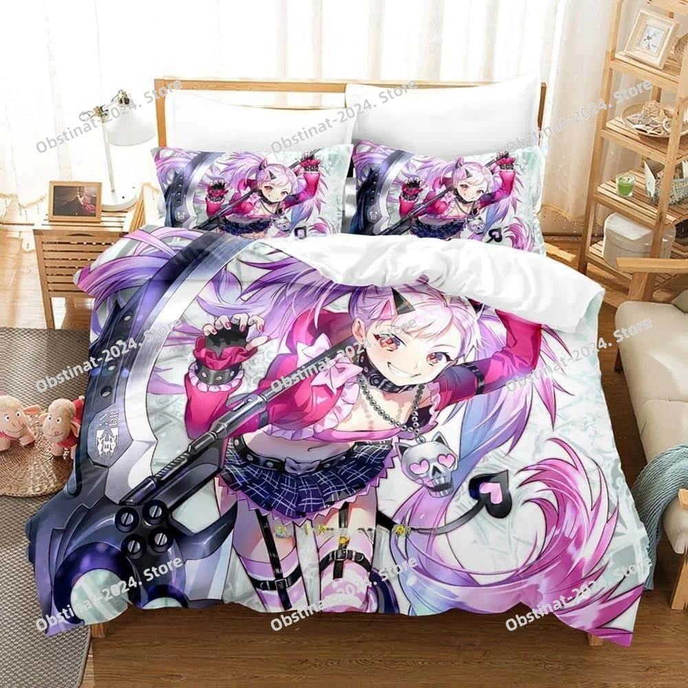 ZENONZARD Bedding Set Printed Duvet Cover Pillowcase Single Double Style Queen King Size Sets Anime Bed Sheet Set