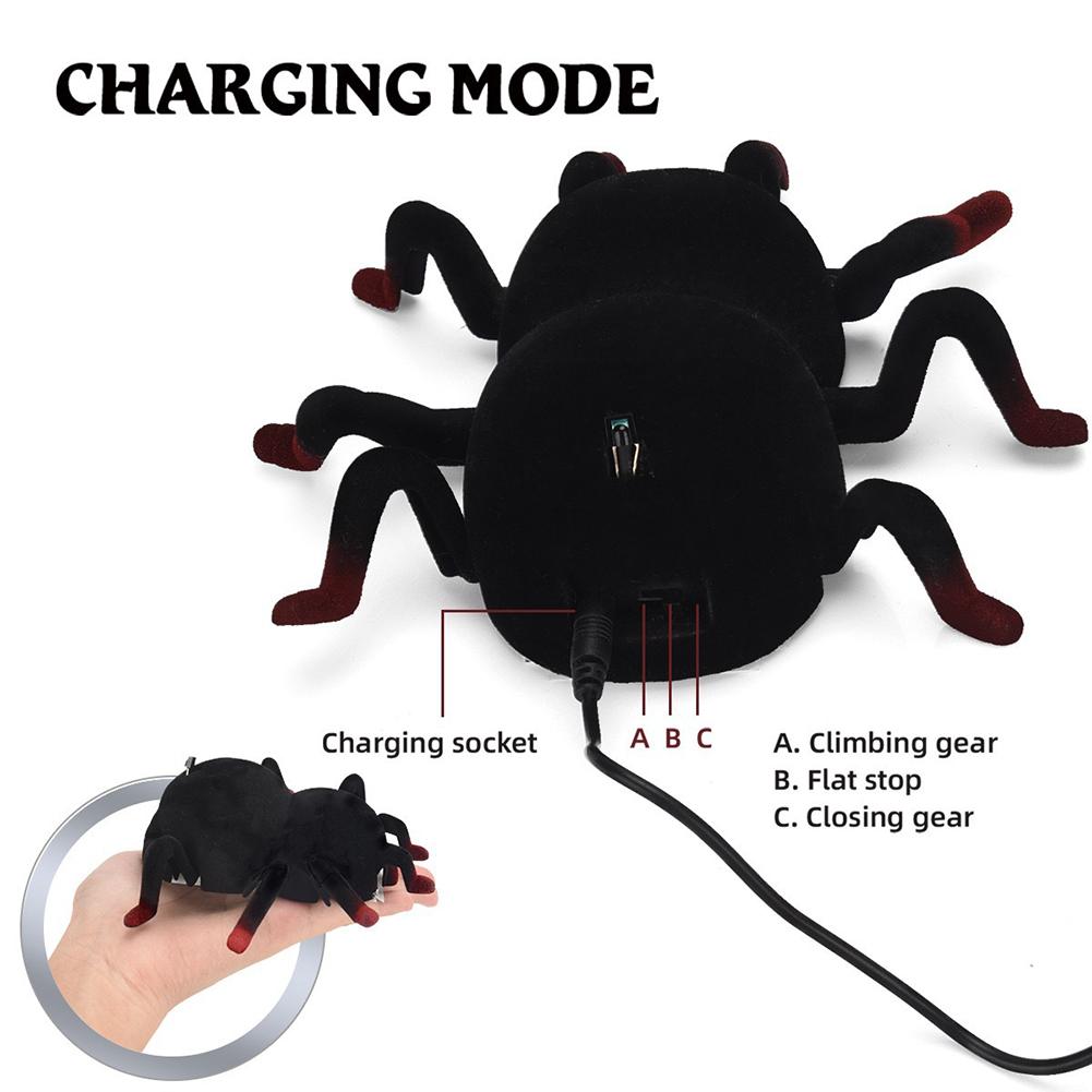Kid Wall Climbing Chameleon Remote Control Cockroach Spider Gecko Simulation Crawling Toy Rechargeable Wall Climbing Tarantula