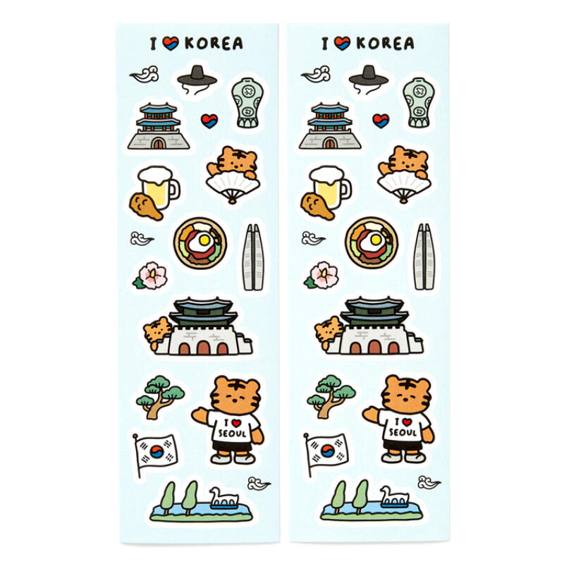 Artbox “Tumbler Deco” Sticker Korea 2 Sheets & Korea Big Sticker Pack.