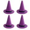 4PCS Halloween Prop Miniature Witch Hat Wine Bottle Hats Small Hats  Halloween Decoration