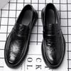 2025 New Designer Increase Leather Shoes for Men Fashion Casual Black Dress Shoes Male Spring Autumn Platform Loafers Man