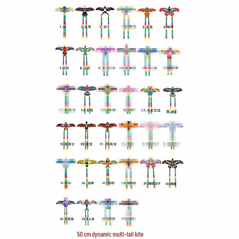 50cm Carbon Rod Dynamic Cartoon Kite for Kids – New Fishing Rod Design