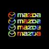4pcs Car Door Handle Mirror Wiper Reflective Vinyl Trim Stickers For Mazda Axela Atenza CX-3 CX-5 CX-8 MAZDA SPEED Demio MPS 3 6 FF24