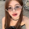 2026 Fashion Rimless Sunglass for Women Men Vintage Star Shaped Small Oval Frameless Y2K Blue Light Blocking Glasses Daily Wear