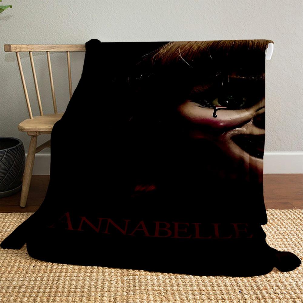1PC Annabelle Outdoor Flannel Blanket Soft Plush Decor for Picnics, camping,Bedroom, Playroom, Office1238A