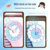 Nine-Line Double-Sided Clock & Number Level Teaching Aid for Primary School Mathematics