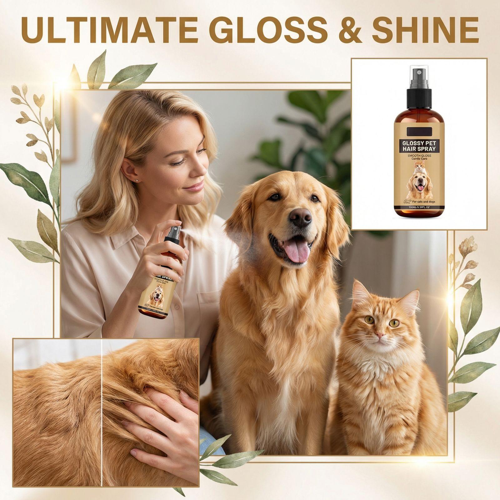 

Спрей для гладкости шерсти домашних животных 100 мл One Size коричневый