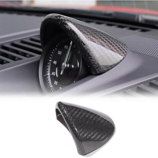 

Car Dashboard Gauge Pod Cover Trim Compatible with Porsche 911 992 Turbo S 2019-2024, Real Carbon Fiber Center Console Clock Surrounding Compass чёрный