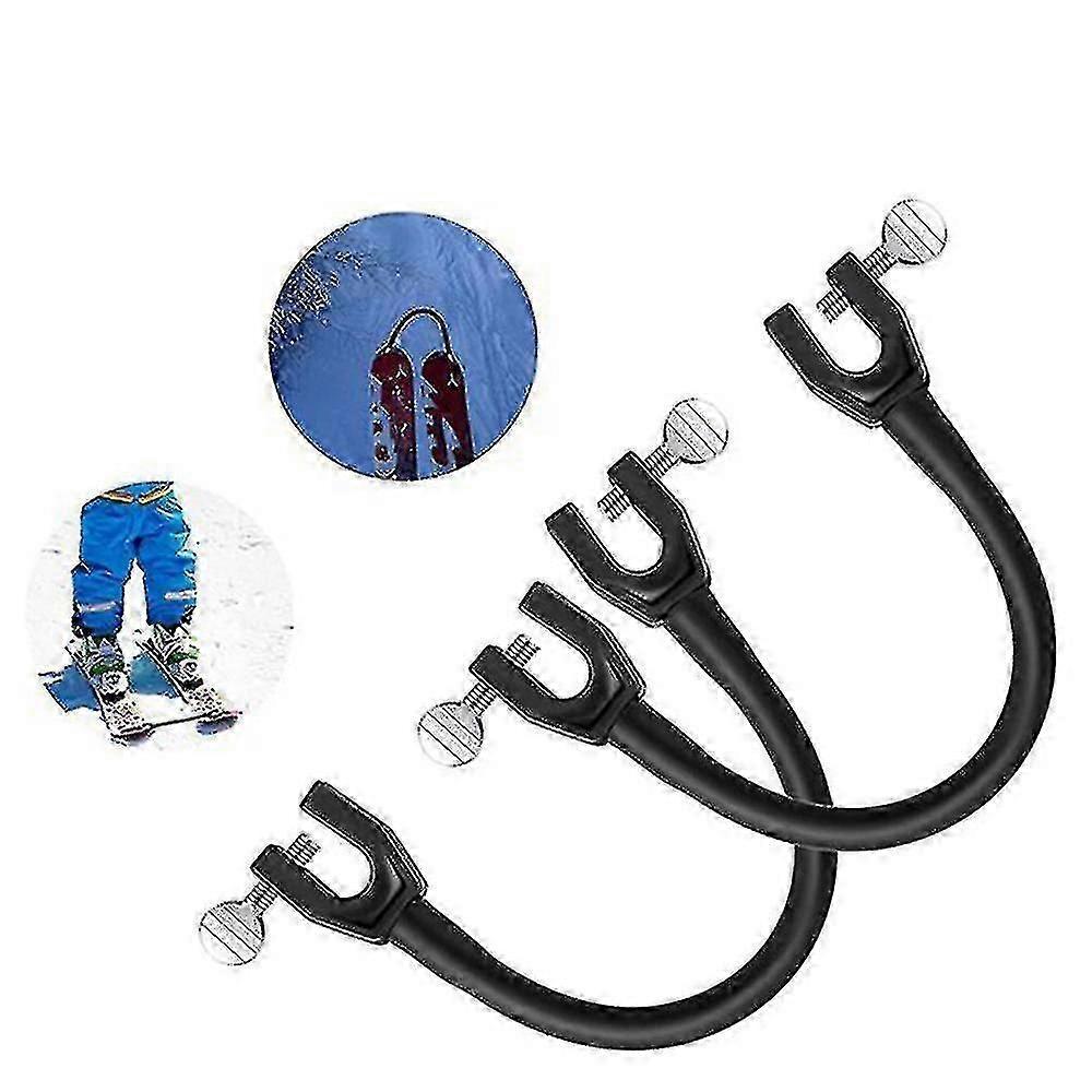2pcs Ski Tip Connector Wed Ski Aid Board Connector Ski Binding Tool Portable Installation Accessory