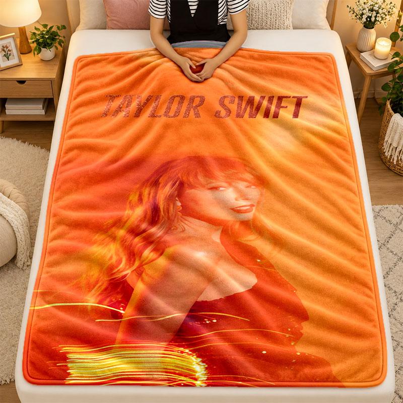 Flannel BlanketTaylor Swift Warm Soft Throw Blanket for Indoor Sofa Bed Living Room Use