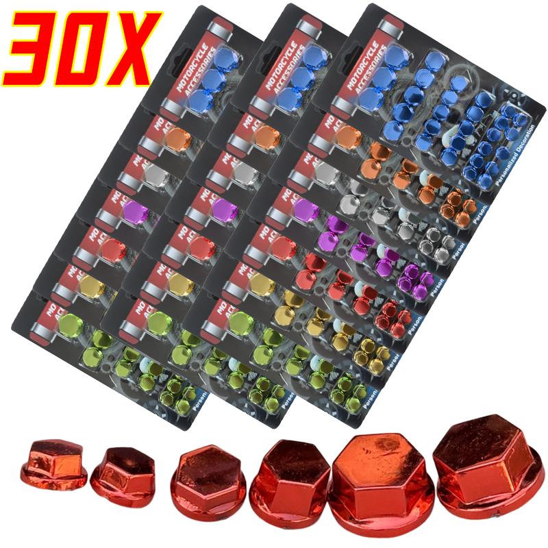 Kryt šroubu Motokros Upravené díly Velkoobchod Motocyklové příslušenství Matice Krytka šroubu Kryt Hlava Tělo Dekorativní Matice motoru 30ks