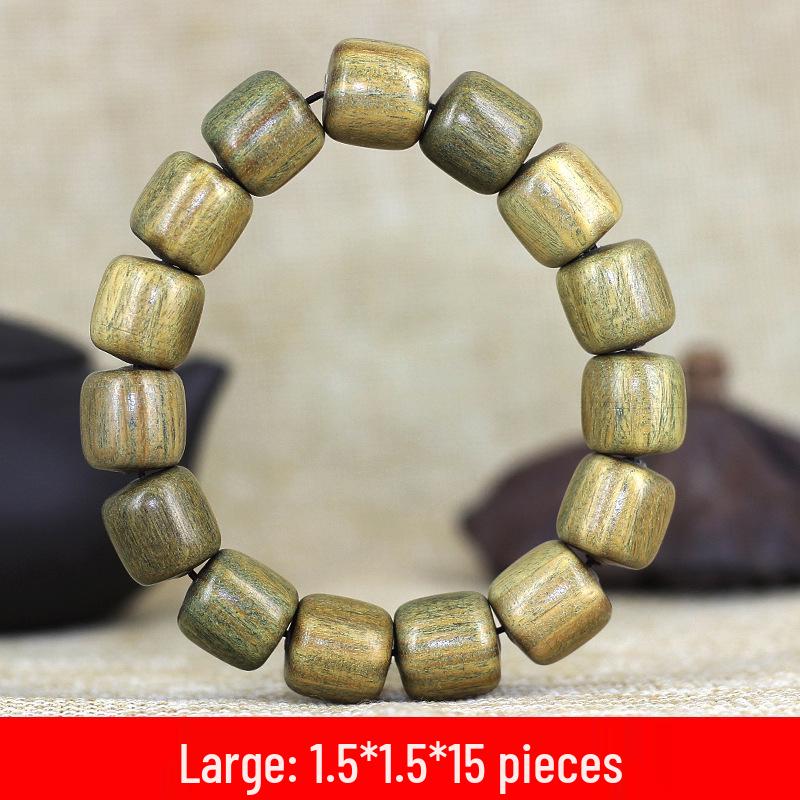 Argentinisches Grünes Sandelholz Buddhistisches Gebetsperlenarmband für Männer und Frauen
