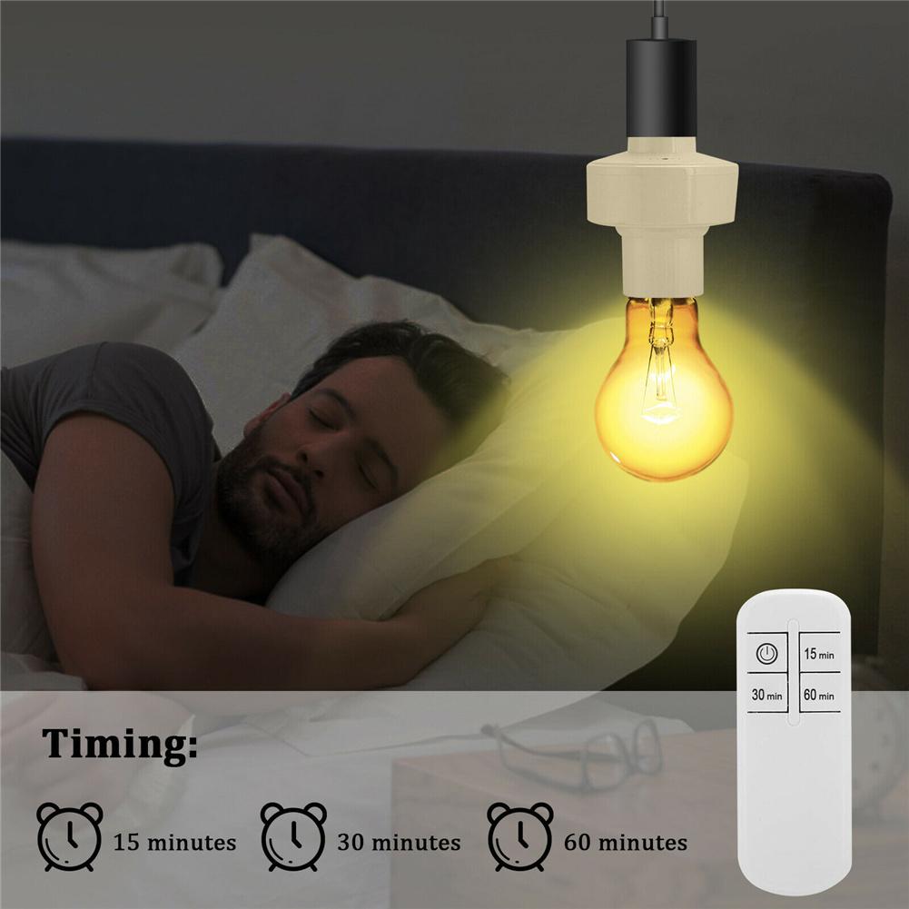 E27 Lamp Holder Wireless Remote Control Stable Performance Light Bulb Cap Socket Switch Screw Kit