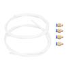 Pneumatic PTFE Tubing Kit with Brass PC4 M6 Pneumatic Straight Connector for 3D Printer