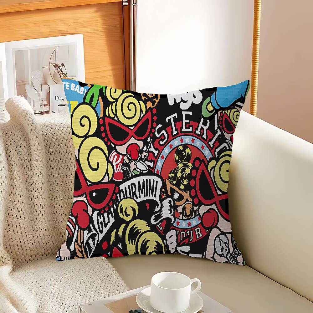 Japan Fashion H-Hysteric M-Mini Cushion Cover Decorative Pillow Sofa Home Decor Case Pillow Cases