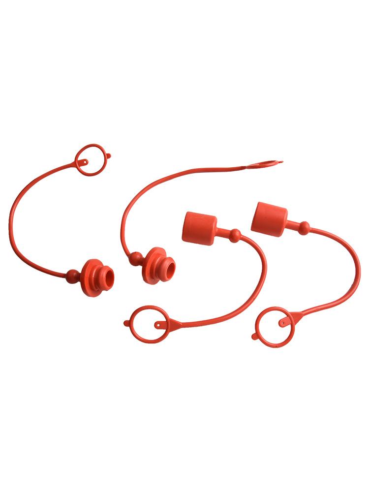 2Set 1/2 Hydraulic Quick Disconnect Fitting Dust Cap For ISO-A Hydraulic Coupler Hydraulic Quick-Connector Coupling Dust Cover