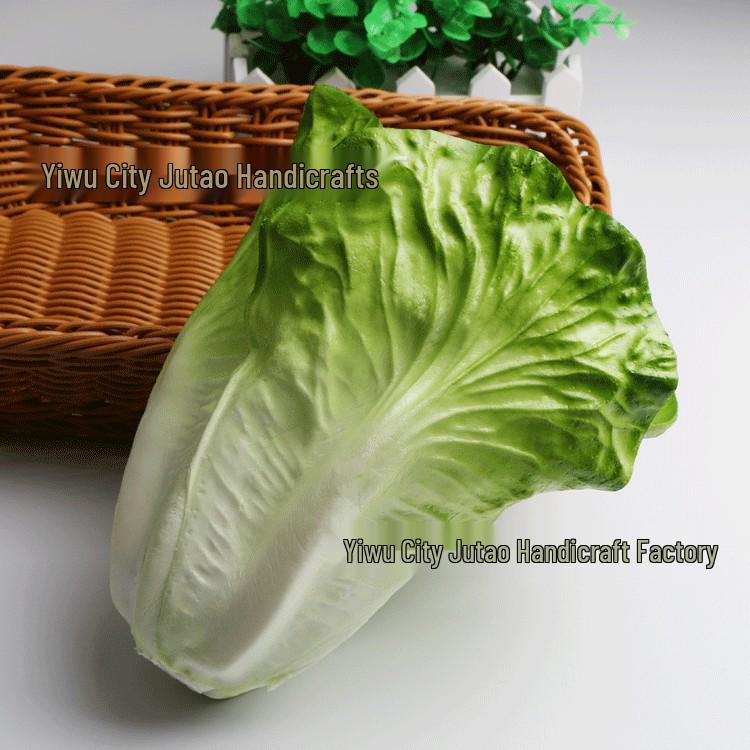 PU Simulation Purple Cabbage & Lettuce Vegetables - Faux Plants for Decoration, Education & Photography Props