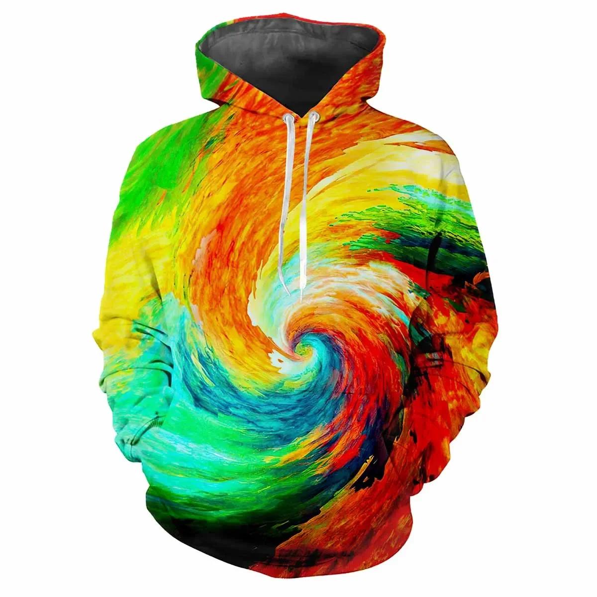 

Модная женская толстовка с капюшоном с принтом пигментных узоров, цифровая печать, повседневная, с длинными рукавами, с капюшоном, из плотной ткани 6XL