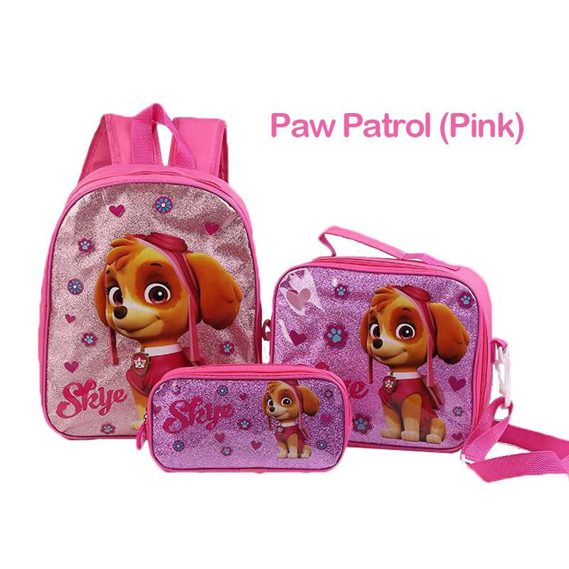 Frozen Spider-man Cartoon Kindergarten School Bag Set For Children