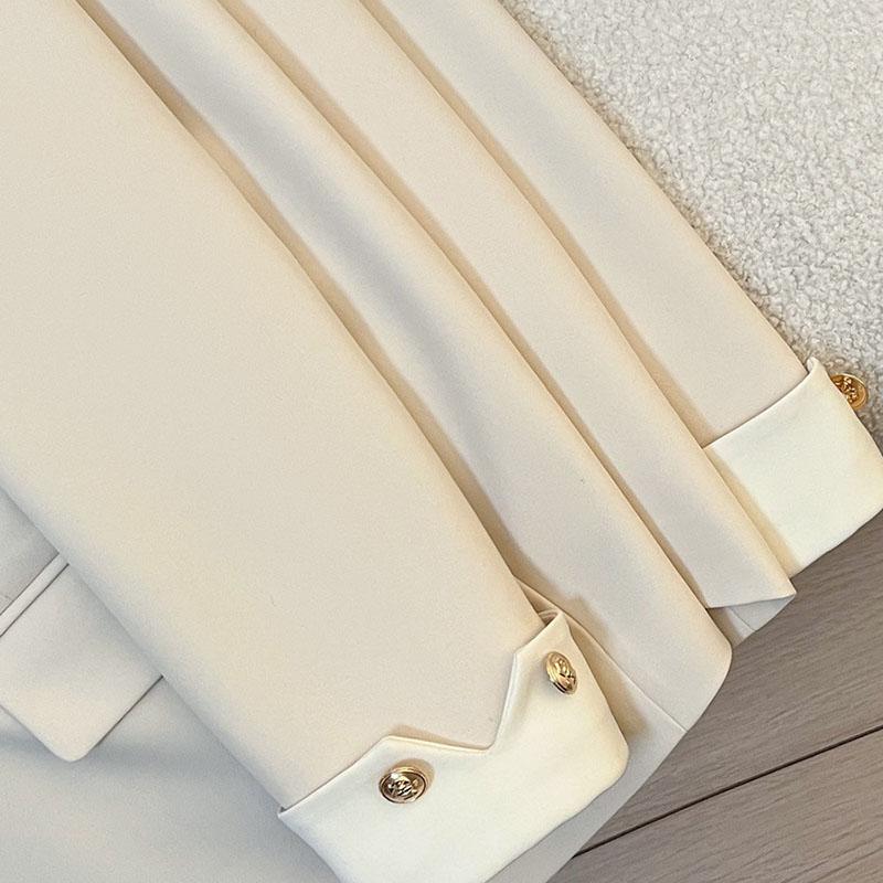 Blazer for Women Winter Casual Long Sleeve Button Cardigan Slim Fit Solid Color Professional Denim Suit Jacket