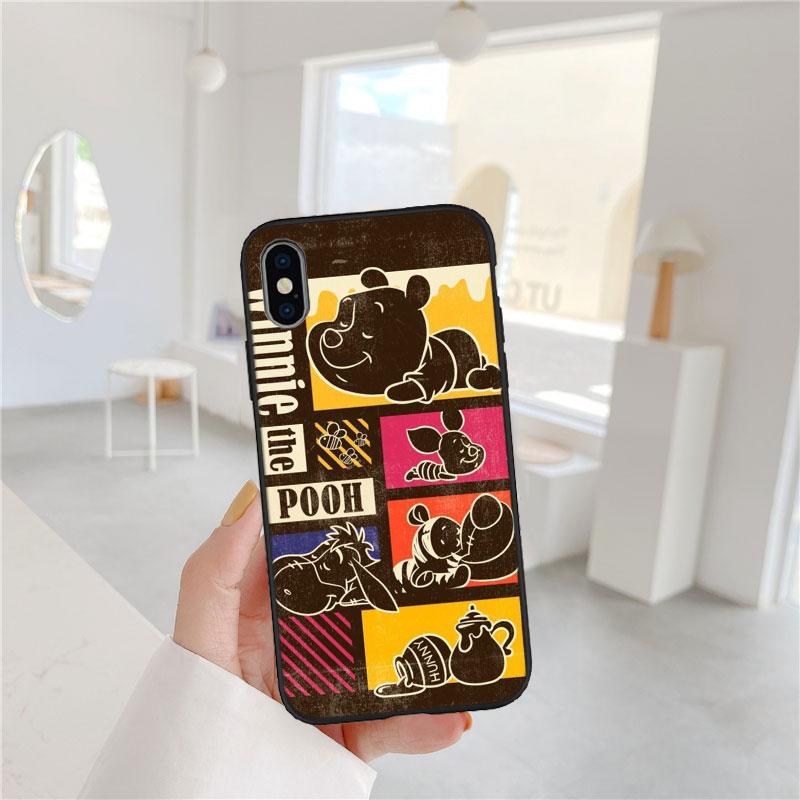 CJ104 Winnie the Pooh Soft Shell Phone Case for Redmi Note 8 9 Pro Max 9S 9T 9C NFC 8T 8A 10A A4