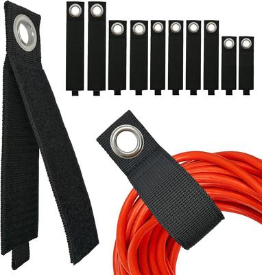 1/20pcs Nylon Heavy-Duty Storage Strap Reusable Extension Cord Organizer Cable Ties Hose Holder Garage Organization Loop Hanger