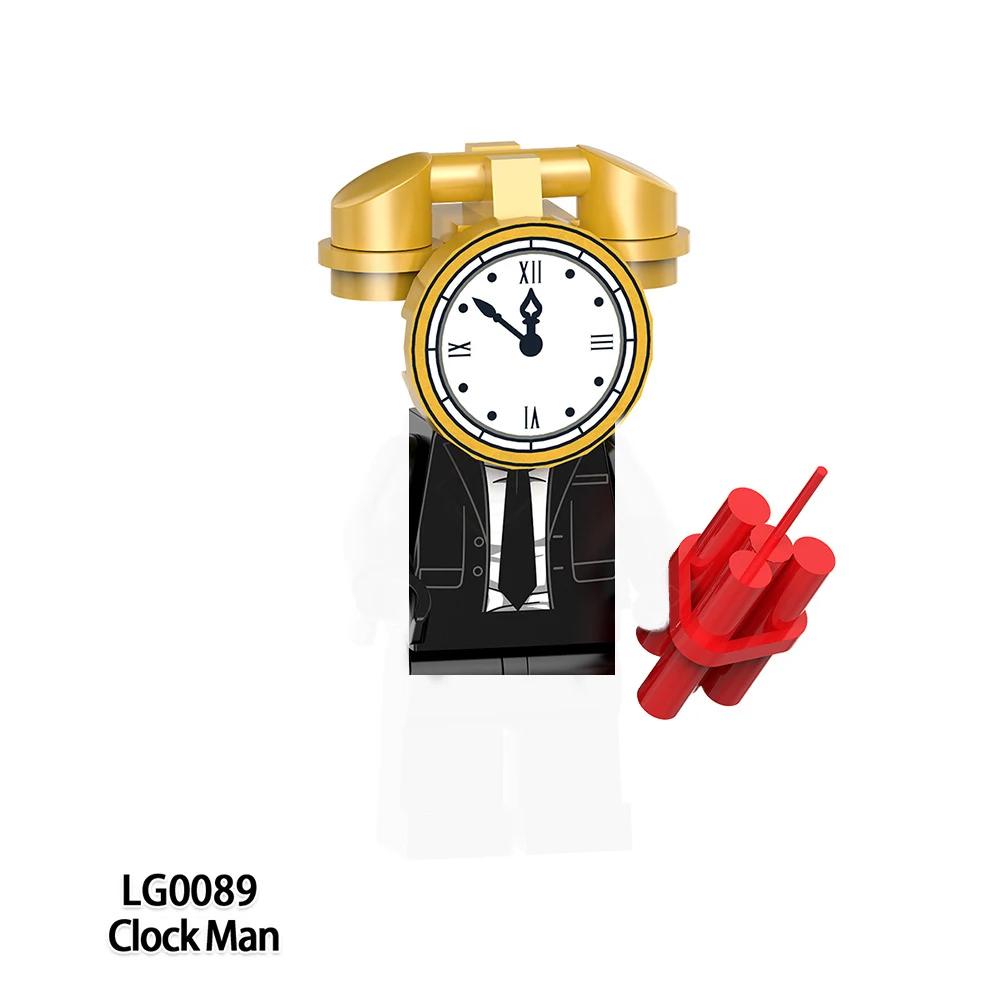 New Skibidi Toilet Man Anime Cartoon Bricks Dolls Figure Cameraman Speakerman TV Man Action Bricks Toy Figures Building Blocks