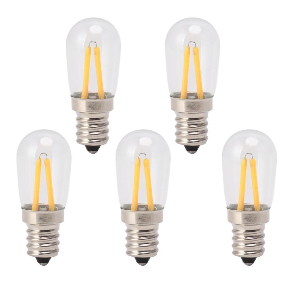 5 Pack E12 LED Fridge Light Bulbs 110V Fridge Light Bulbs Refrigerator Lamp Bulbs Indoor