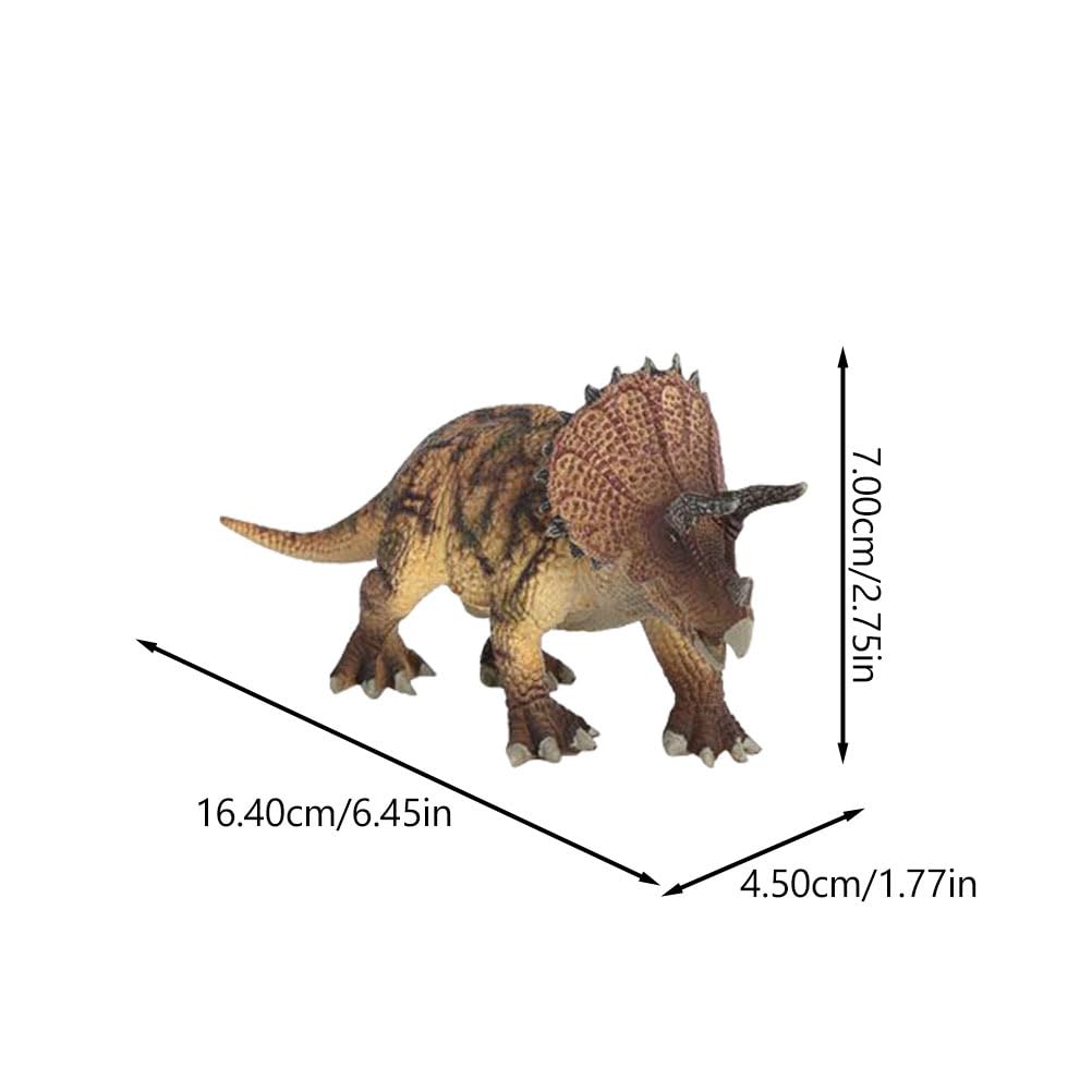 Lurrose Dinosaur Triceratops Durable Plastic Perfect Birthday Gift for Boys and Kids Toy, Model, Figure,