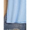 New Sweet Style Denim with Pearl Bow Print Short Sleeves and Round Neck T Women's T Shirt Suitable for Casual Outings In Spring and Summer Niche