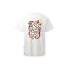 Li Ning Letter Print Round Neck Loose Short Sleeve T-Shirt Unisex Tops Off-White AHST135-1