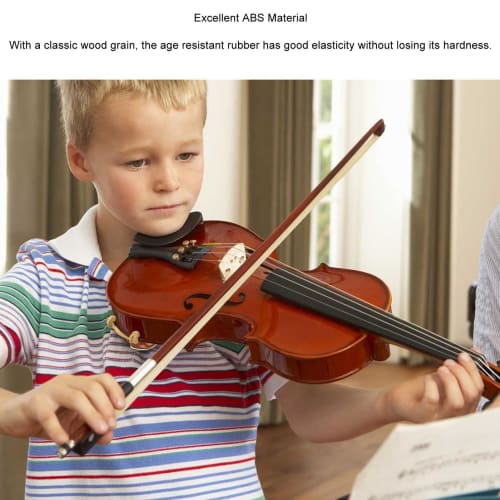 Violin Shoulder Rest, 3/4-4/4 Size, Non-Slip, Wood Grain Finish, Adjustable, Ergonomic, Breathable, with Support for Violin Practice (3/4-4/4)