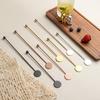 304 Stainless Steel Long Handle Stirrer with Bead Head for Cocktails, Milk Tea, Coffee, Juice, and Honey