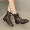 Sanfter Wind Schleife kurze Stiefel Herbst 2025 neu eckige Spitze flache Sohle vielseitige Damenstiefel einfarbig schlichte Damenstiefel