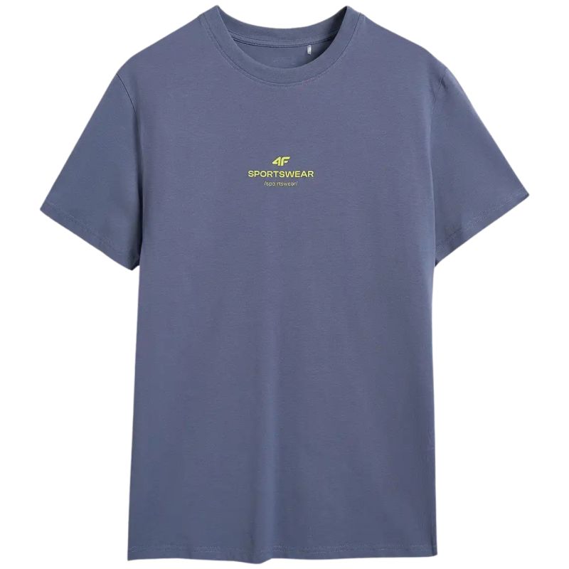 4F Men's Cotton T-Shirt M2961 Blue, Size S