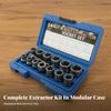 Heavy Duty Bolt Extractor Kit | Nut and Set, for Mechanical Maintenance 40CR 13PC