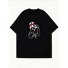 White T Shirt With Strong Woman Graphic And Name Text For Casual Wear