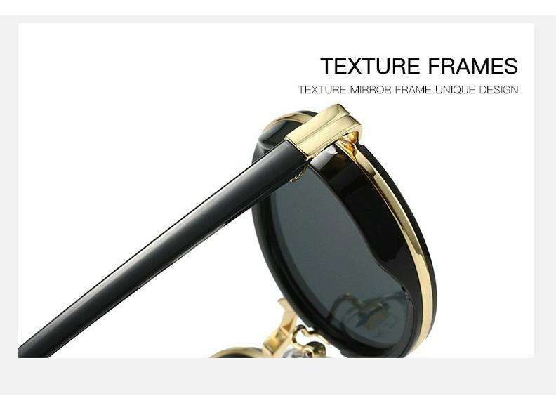 Metal Style Small Frame European & American Oval Sunglasses - UV Protection for Men & Women