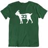 Unisex Shirt Cotton Oversize Large Size Goat Tee Legend Larry Bird Basketball Sport Fans T Shirt
